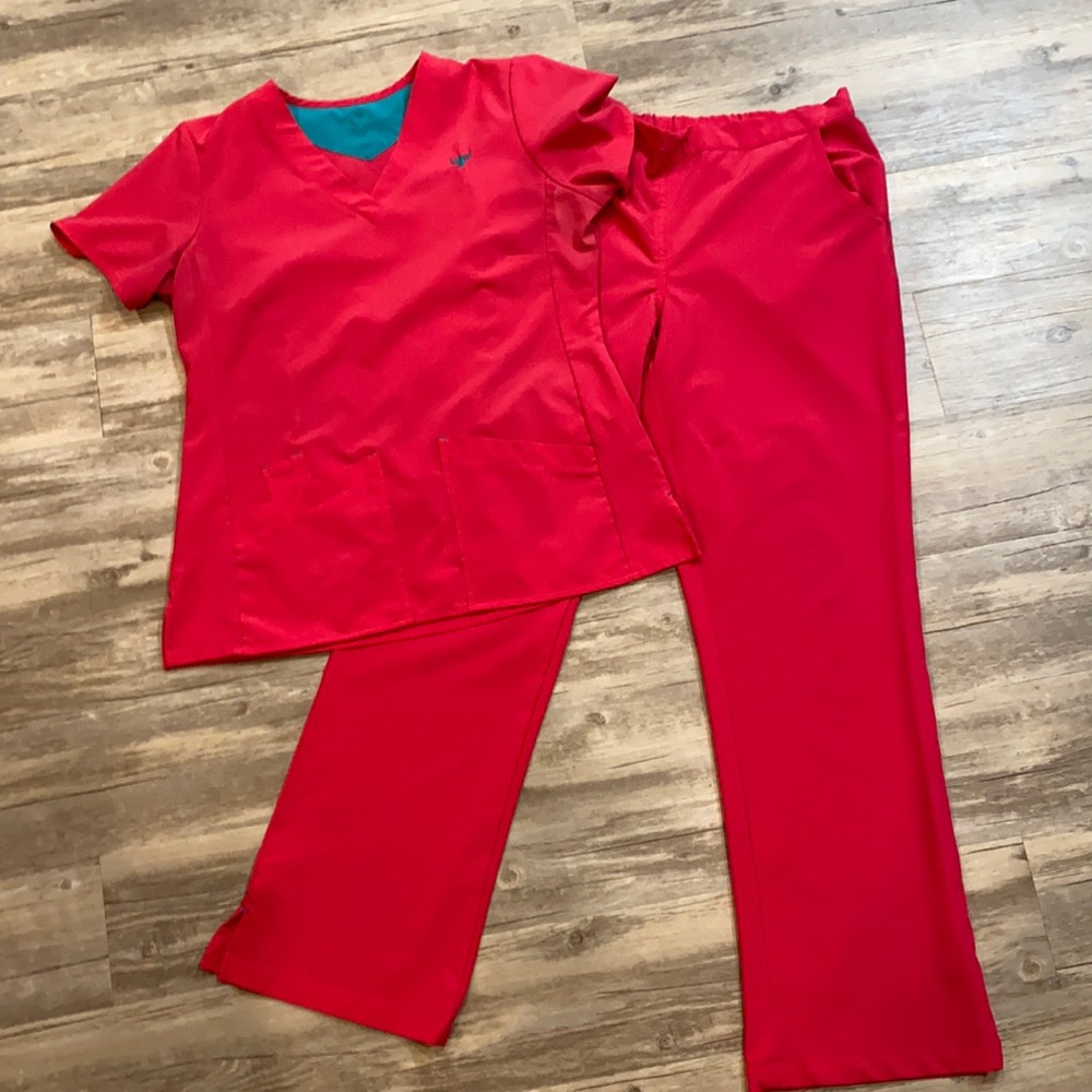 Hot pink scrubs